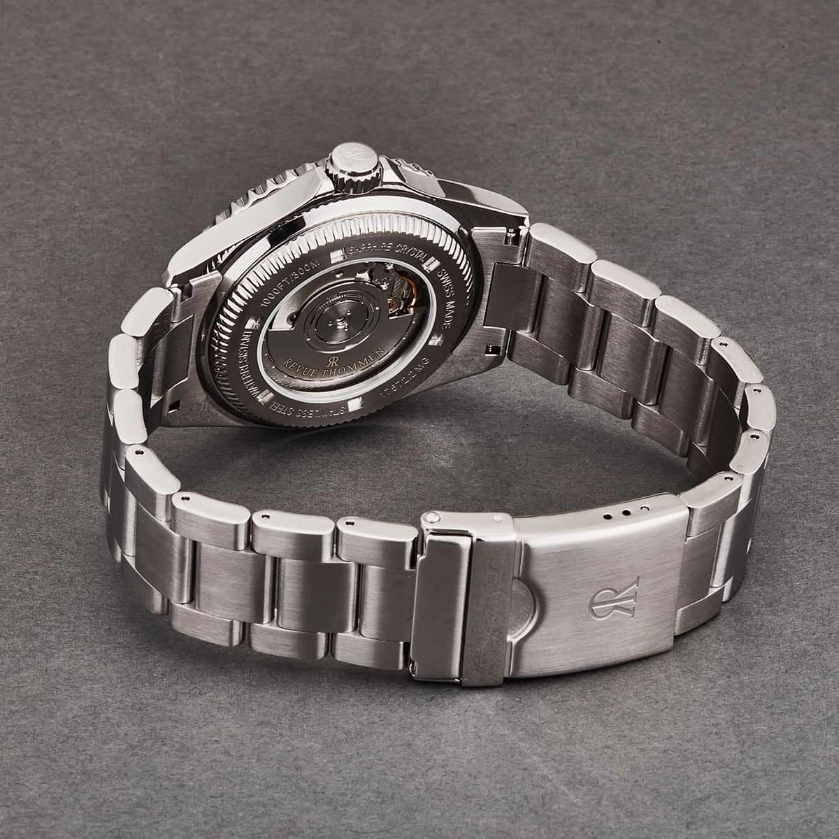 Revue Thommen Men's 17572.2138 'Diver' Black Dial Stainless Steel Automatic Watch
