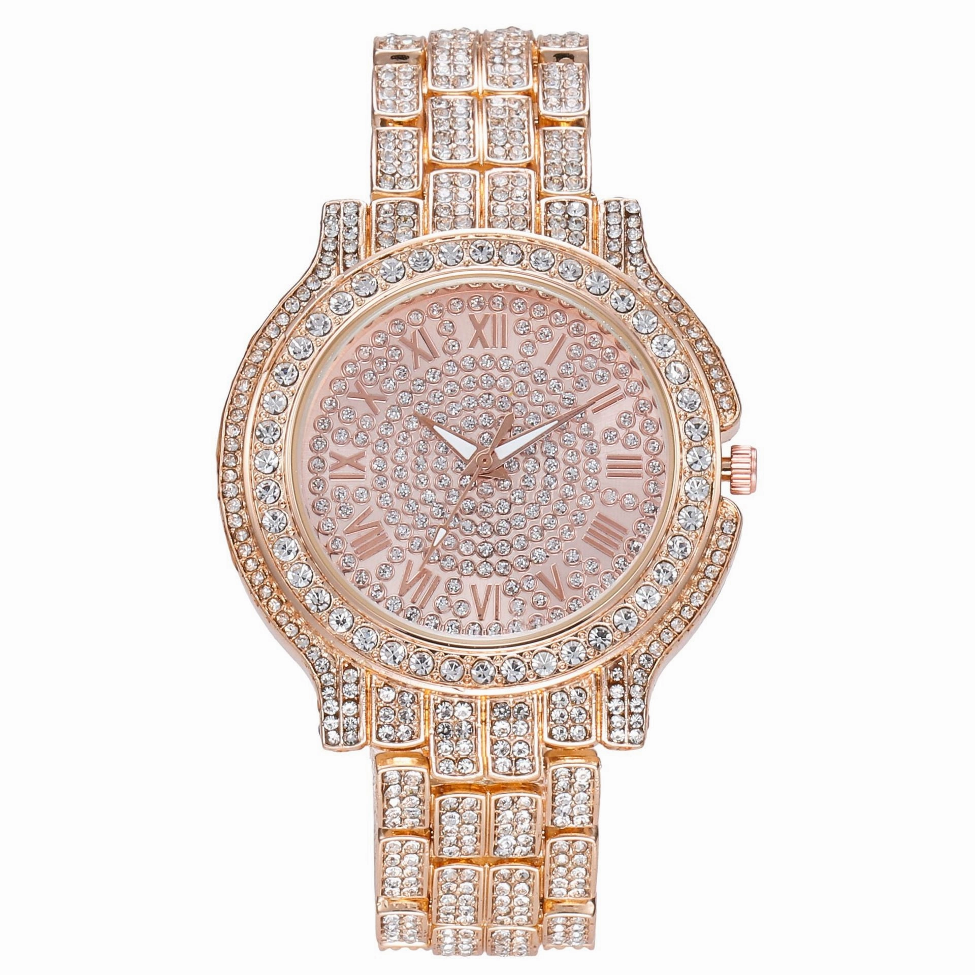 Rhinestone Roman Numeral Quartz Watch
