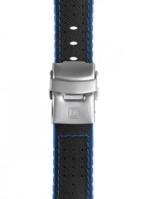 Robby Blue Leather Rubber Strap