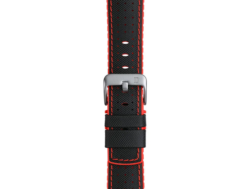 Robby Red Leather Rubber Strap