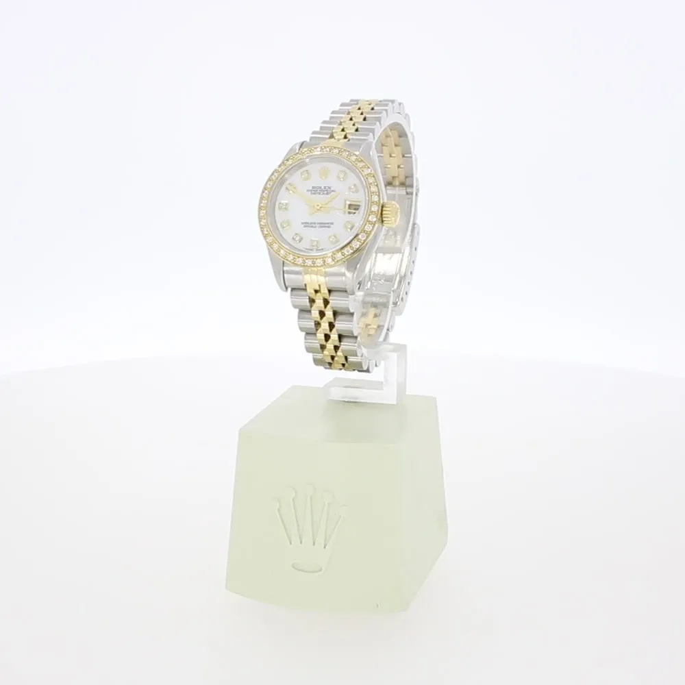 Rolex Lady Datejust Diamond Set Watch Pre Owned 69173 Papers (1991) RW0639