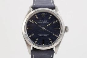 Rolex 1002 Oyster Perpetual 34mm Rare Blue Mosaic Dial (1971)