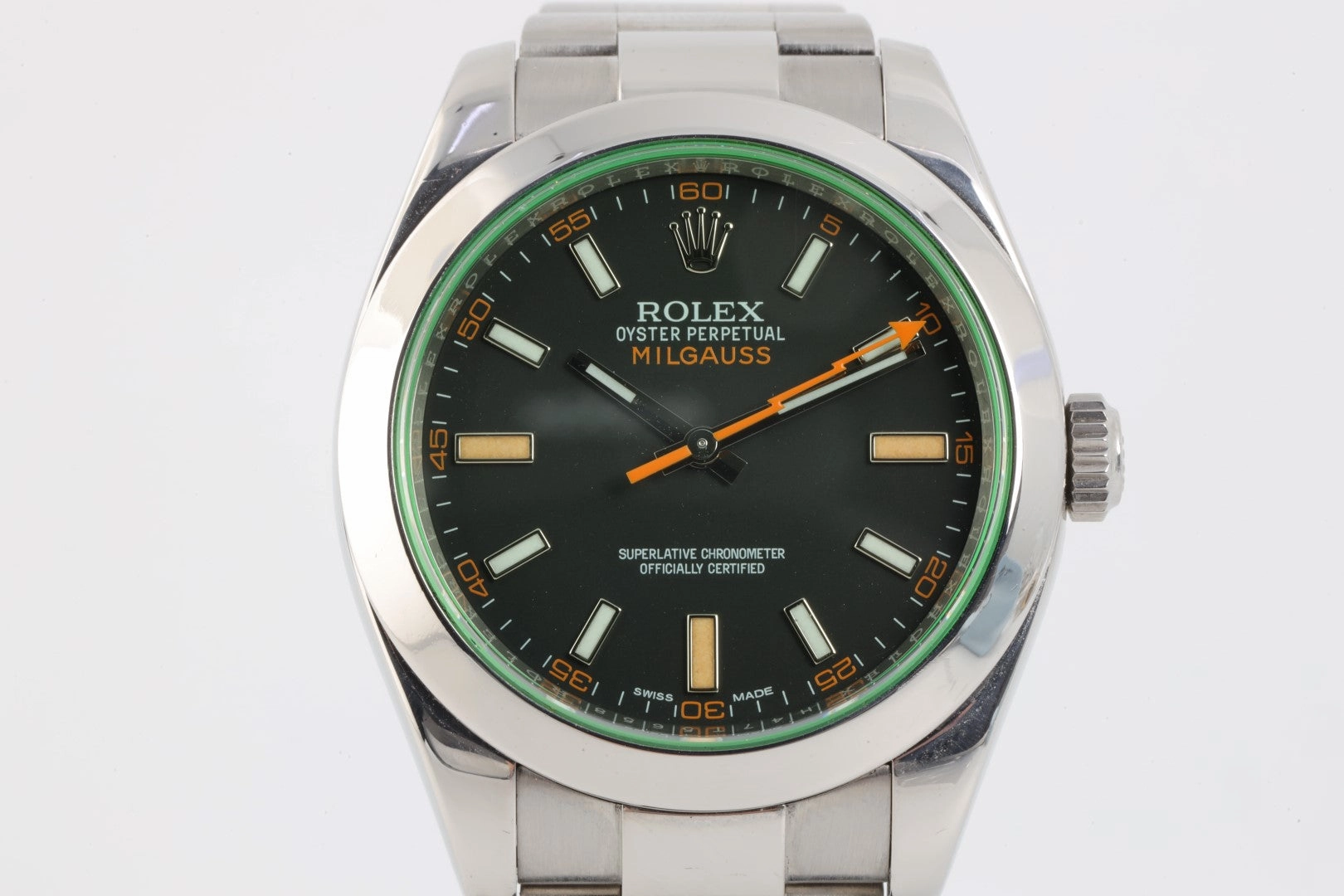 Rolex 116400 Milgauss Stainless steel Black Dial 40mm Men's Watch