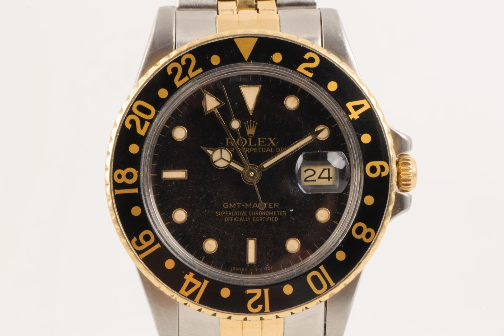 Rolex 16753 GMT Master Steel & 18K Gold Jubilee 40mm Men's Watch (Box & Papers)
