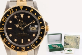 Rolex 16753 GMT Master Steel & 18K Gold Jubilee 40mm Men's Watch (Box & Papers)