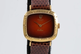 Rolex Cellini 4082 18K Yellow Gold Sunburst Dial 24mm Ladies Watch