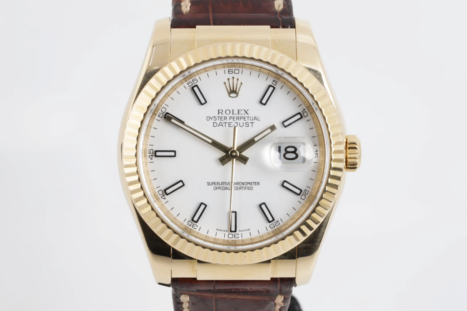 Rolex Datejust 116138 18k Yellow Gold 36mm Men's Watch