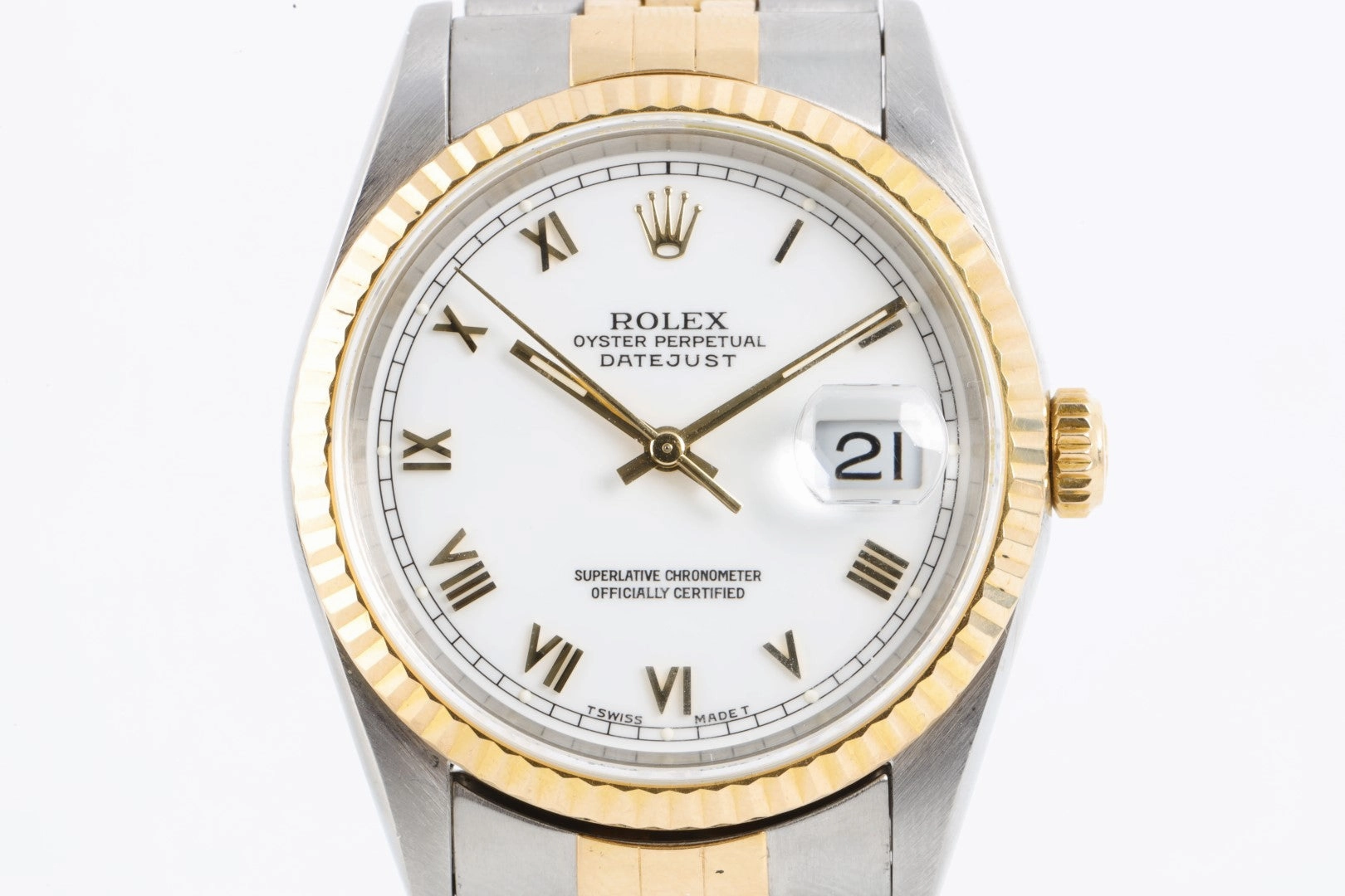 Rolex Datejust 12633 Stainless Steel & 18K Yellow Gold 36mm Men's Watch