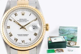 Rolex Datejust 12633 Stainless Steel & 18K Yellow Gold 36mm Men's Watch