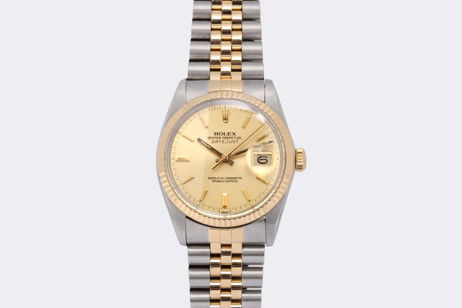 Rolex Datejust 16013 Stainless Steel & 18k Yellow Gold 36mm Watch (1982)