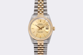 Rolex Datejust 16013 Stainless Steel & 18k Yellow Gold 36mm Watch (1982)