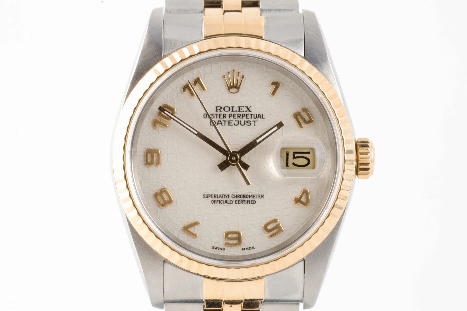 Rolex Datejust 16233 Stainless Steel & 18K Yellow Gold 36mm Men's Watch