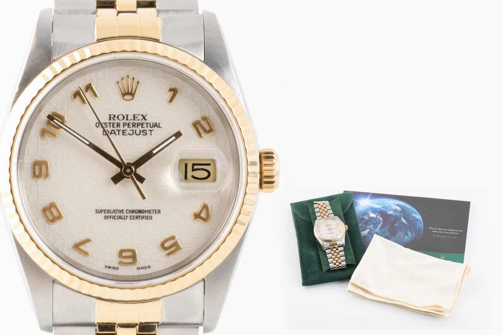 Rolex Datejust 16233 Stainless Steel & 18K Yellow Gold 36mm Men's Watch