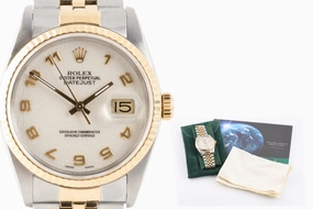 Rolex Datejust 16233 Stainless Steel & 18K Yellow Gold 36mm Men's Watch