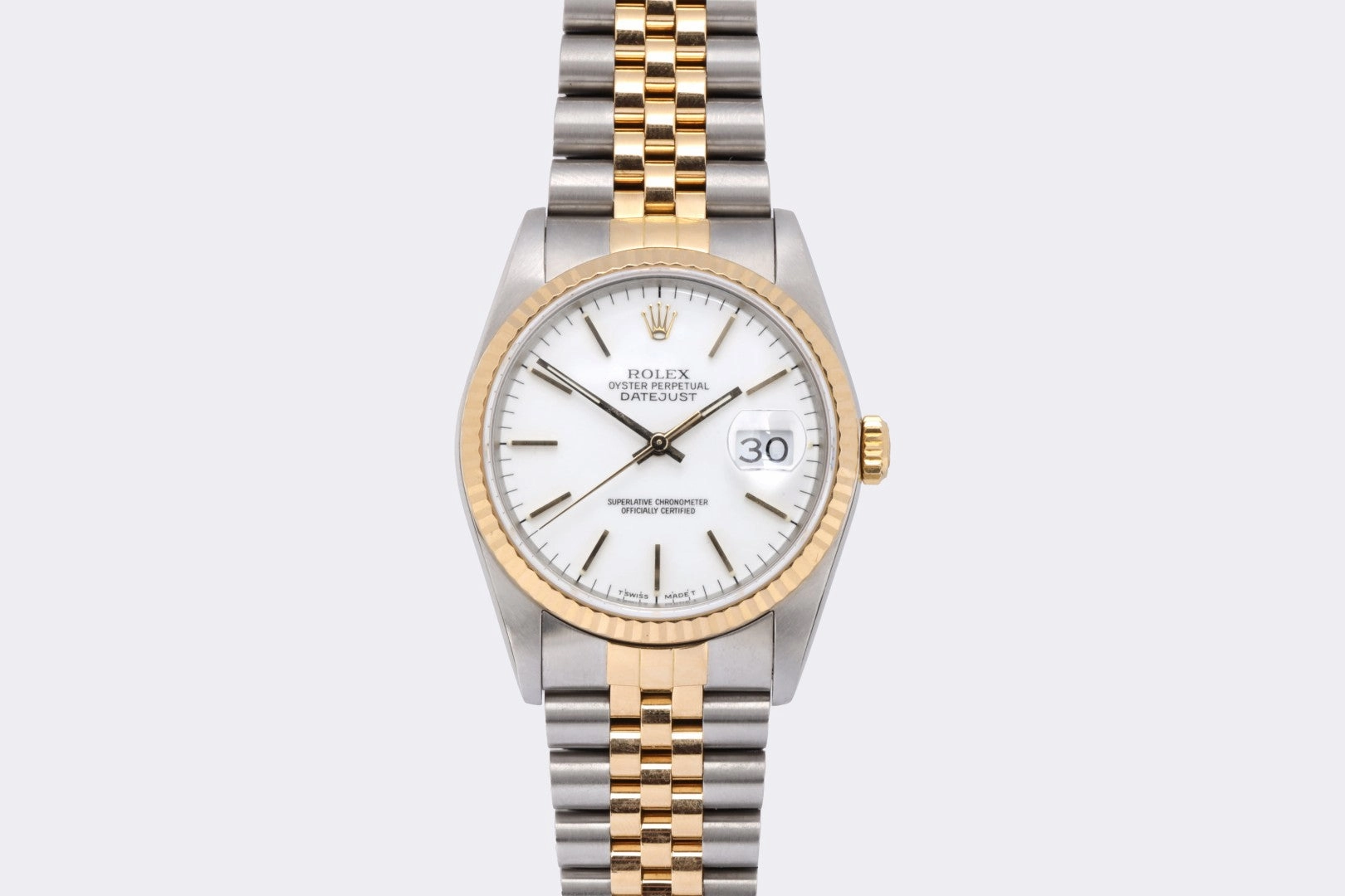 Rolex Datejust 16233 Stainless Steel & 18k Yellow Gold 36mm Watch (1989)
