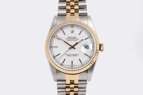 Rolex Datejust 16233 Stainless Steel & 18k Yellow Gold 36mm Watch