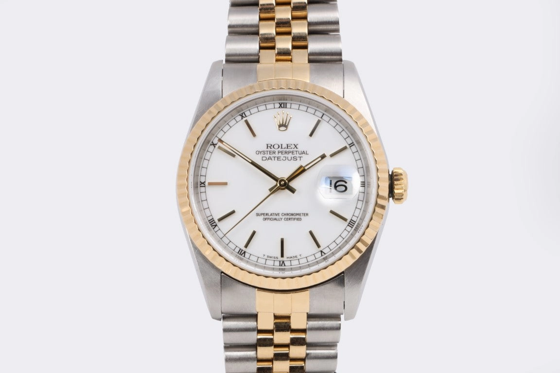 Rolex Datejust 16233 Stainless Steel & 18k Yellow Gold 36mm Watch