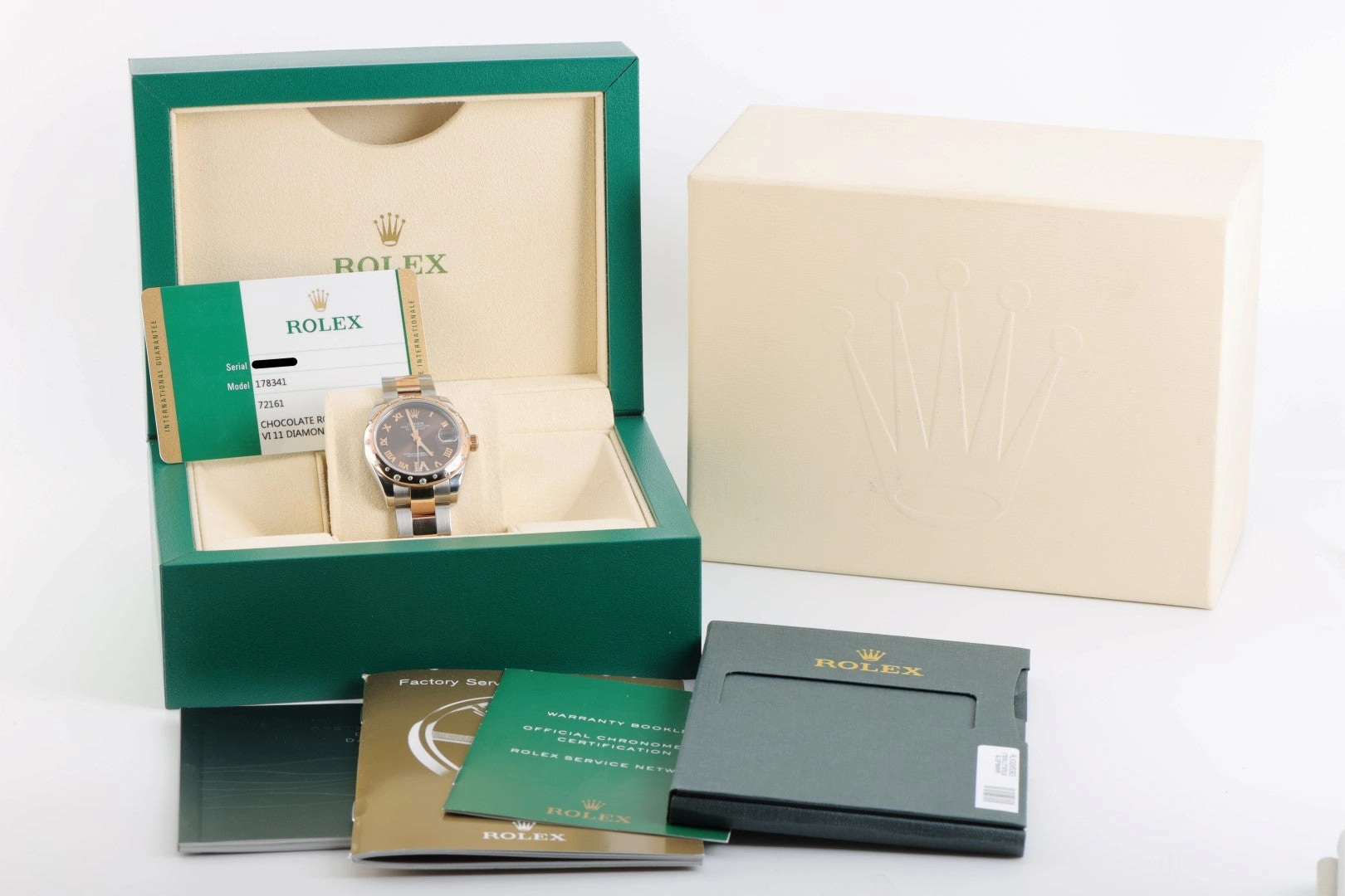 Rolex Datejust 178341 Stainless Steel & 18k Rose Gold 31mm Ladies Watch