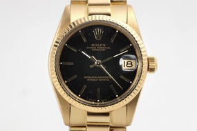 Rolex Datejust 6827 18k Yellow Gold 31mm Ladies Watch