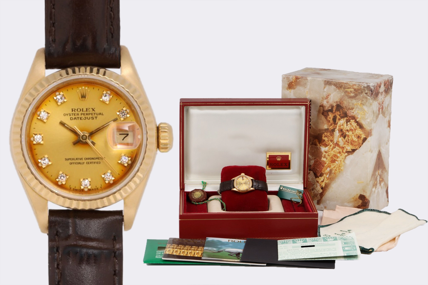 Rolex Datejust 69178 18k Yellow Gold 26mm Watch