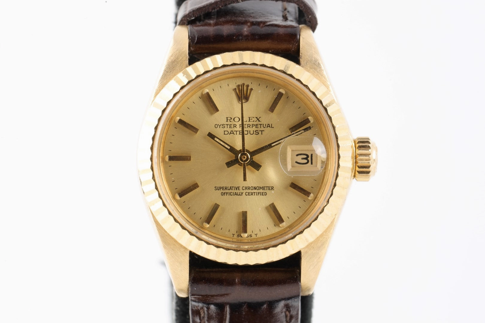 Rolex Datejust 6917 18K Yellow Gold 26mm Ladies Watch 1981