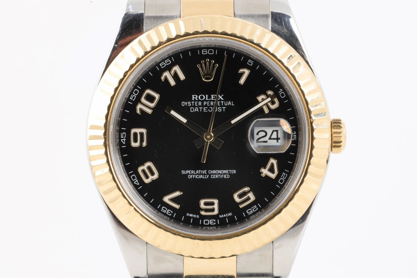 Rolex Datejust II 116333 Stainless Steel & 18K Gold 41mm Watch 2012 Box & Papers