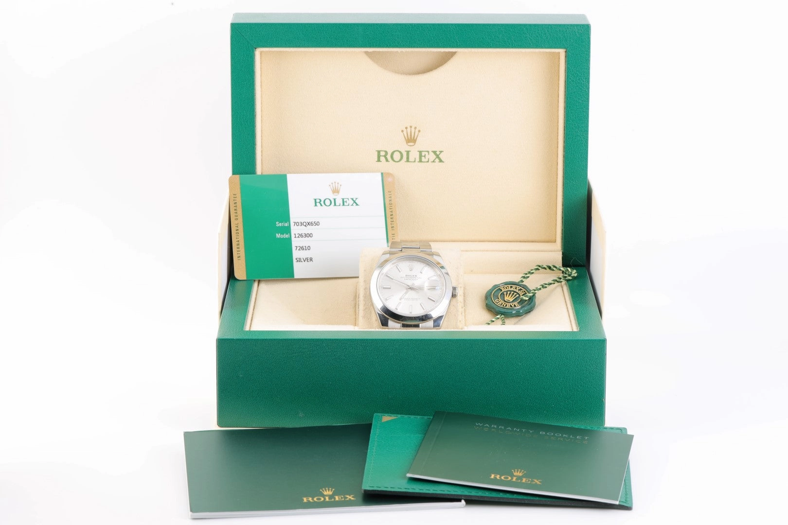 Rolex Datejust II 126300 Stainless Steel 41mm Men's Watch 2020 Box & Papers