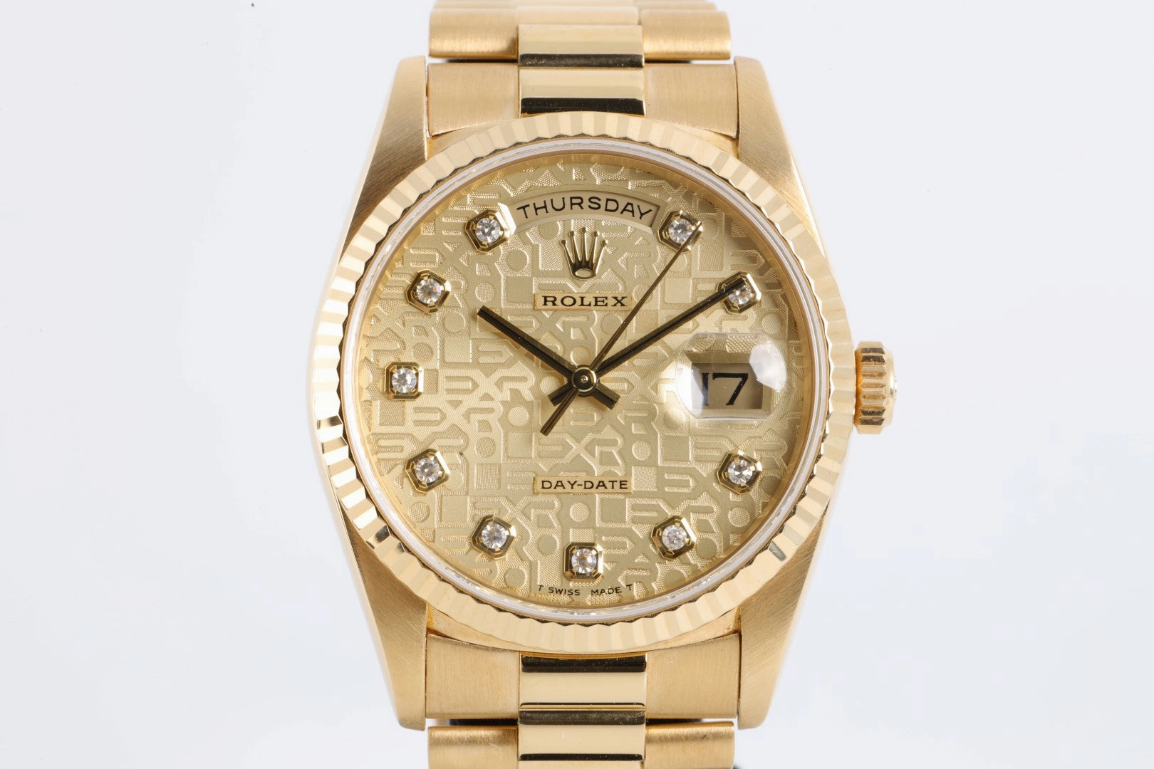 Rolex Day-Date 18238 "President" 18k Yellow Gold 36mm Men's Watch 1996