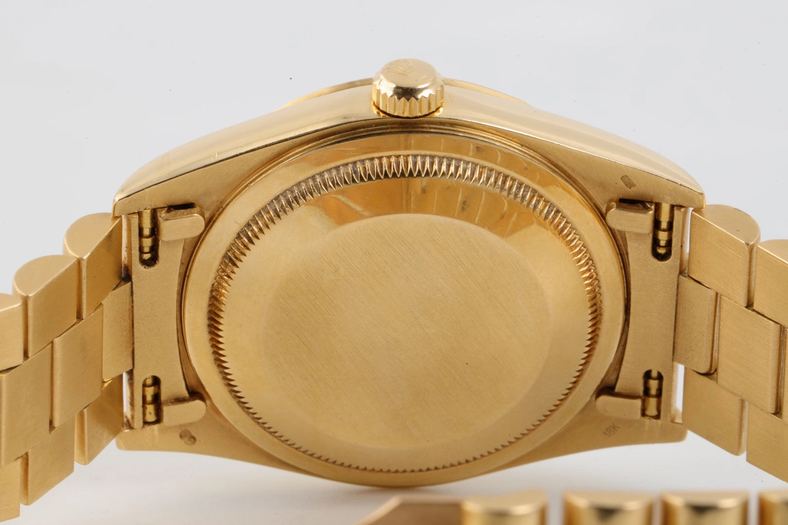 Rolex Day-Date 18248 ''President'' Bark! Factory Onyx Dial 36mm Men's Watch 1991