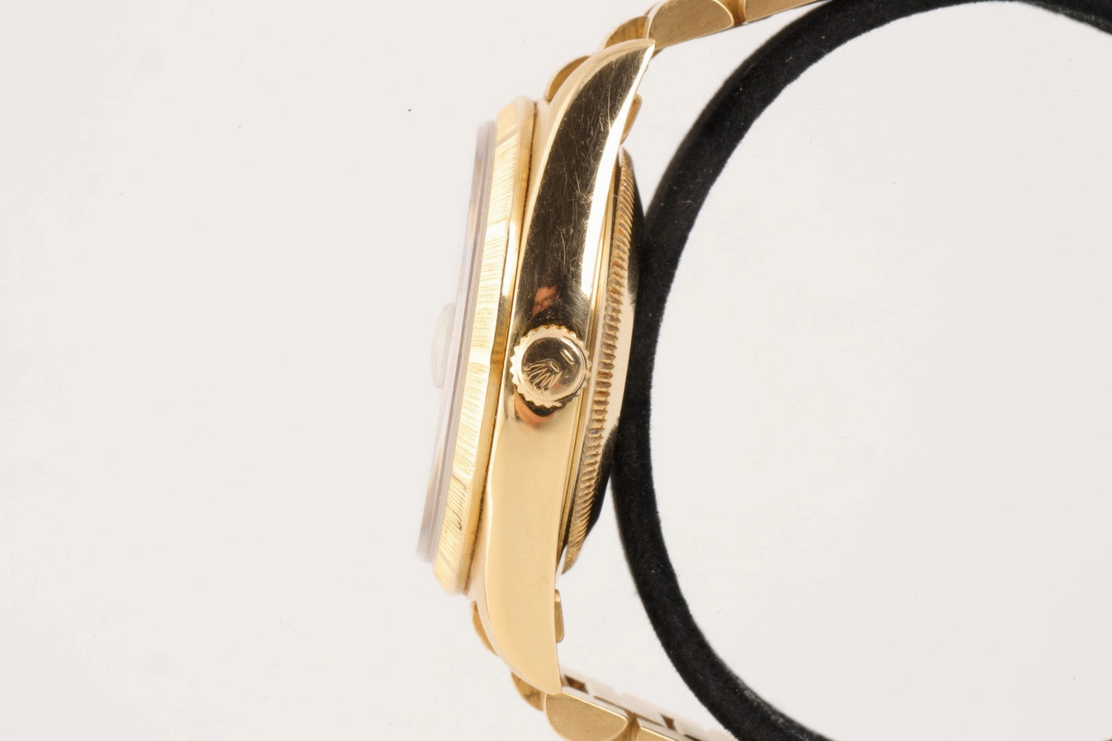 Rolex Day-Date 18248 ''President'' Bark! Factory Onyx Dial 36mm Men's Watch 1991