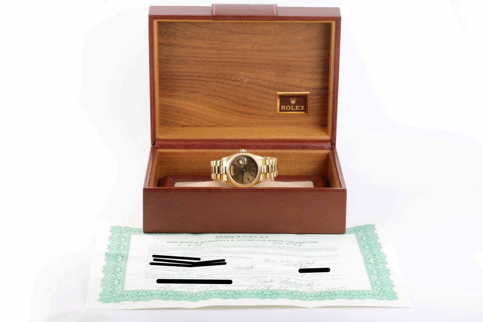 Rolex Day-Date "President" 18038 Solid 18K Yellow Gold 36mm Men's Watch 1983