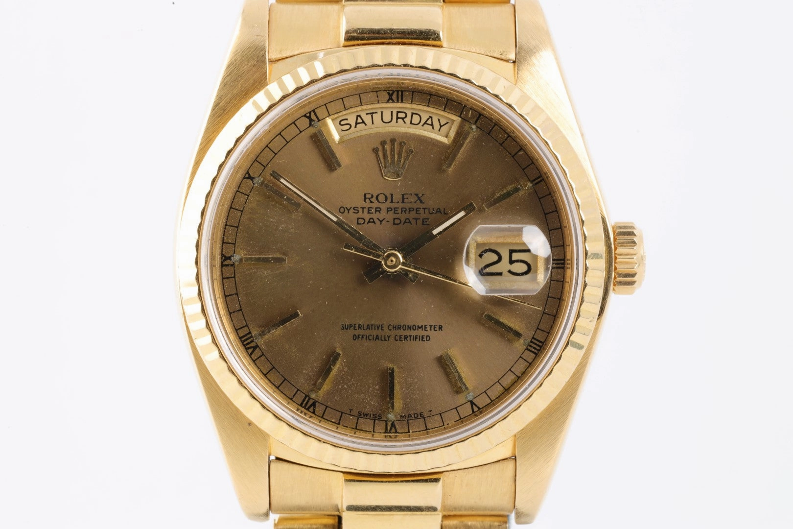 Rolex Day-Date "President" 18038 Solid 18K Yellow Gold 36mm Men's Watch 1983