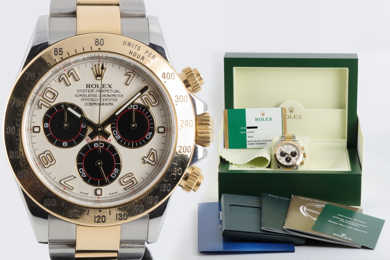 Rolex Daytona 116523 Stainless Steel & 18k Yellow Gold 40mm Men's Watch