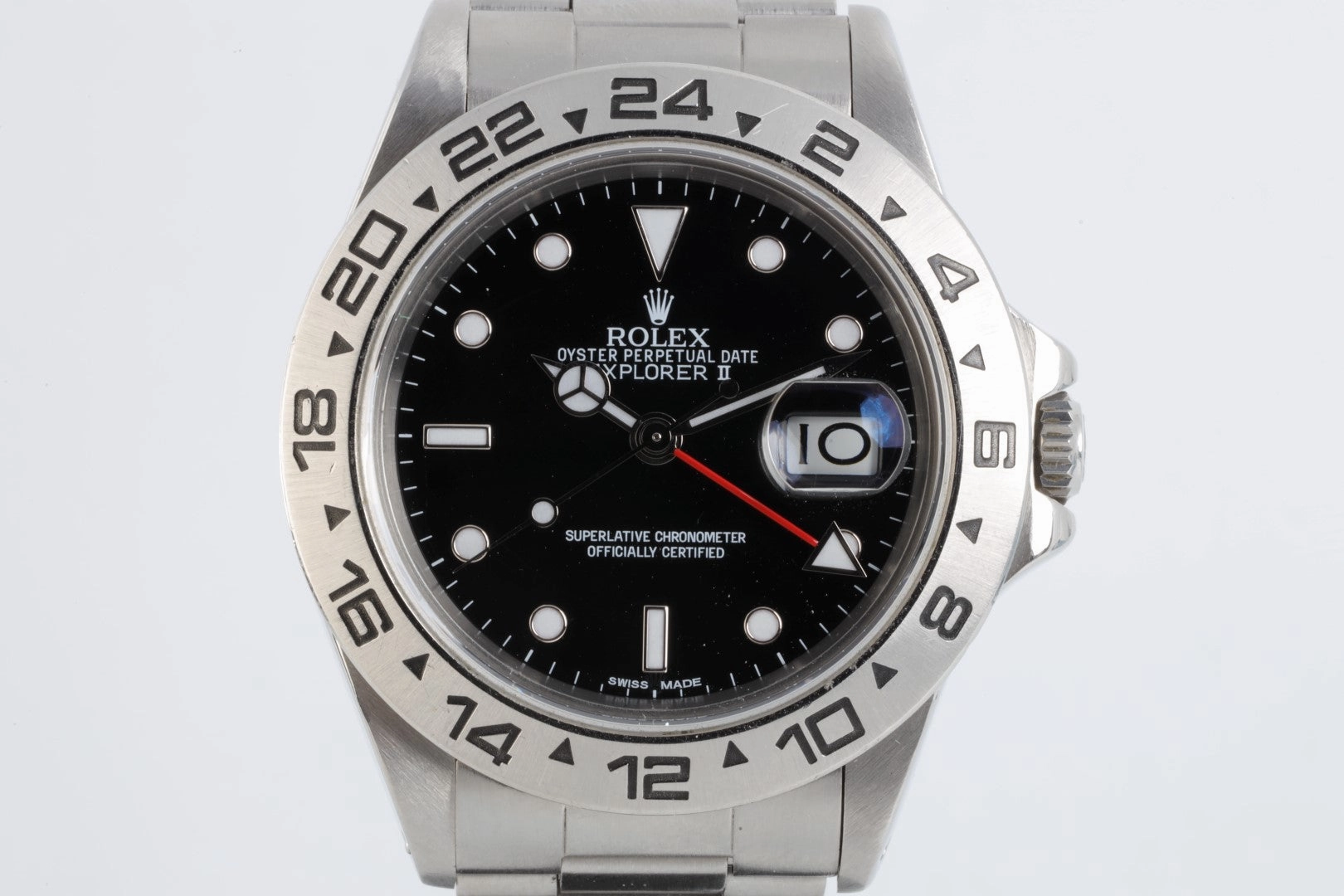 Rolex Explorer II 16550 Stainless Steel 40mm Men's Watch 1986