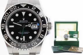 Rolex GMT Master II 11671OLN Stainless Steel 40mm Men's Watch 2012