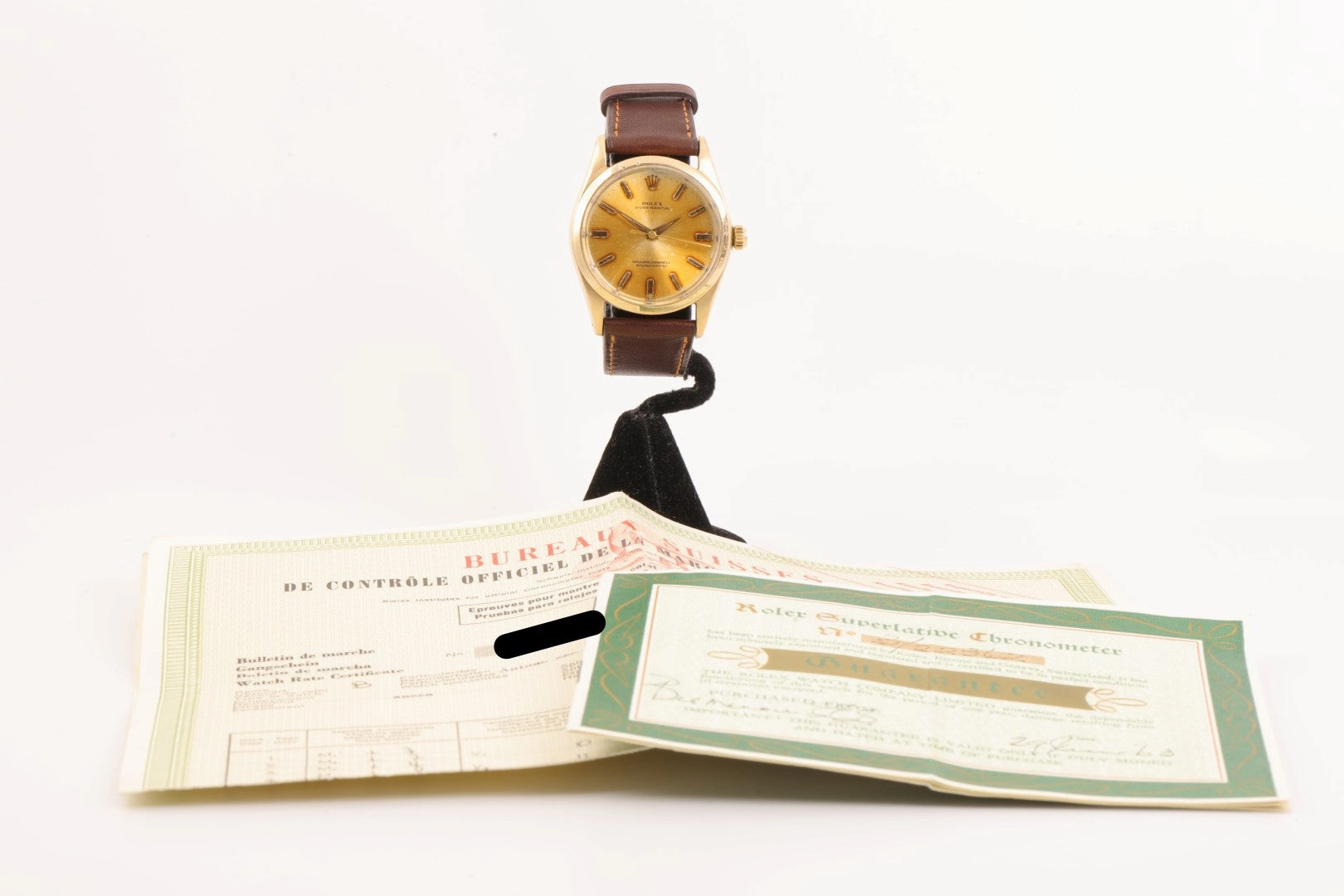 Rolex Oyster Perpetual 1014 Stainless Steel & Gold Capped 34mm Men's Watch