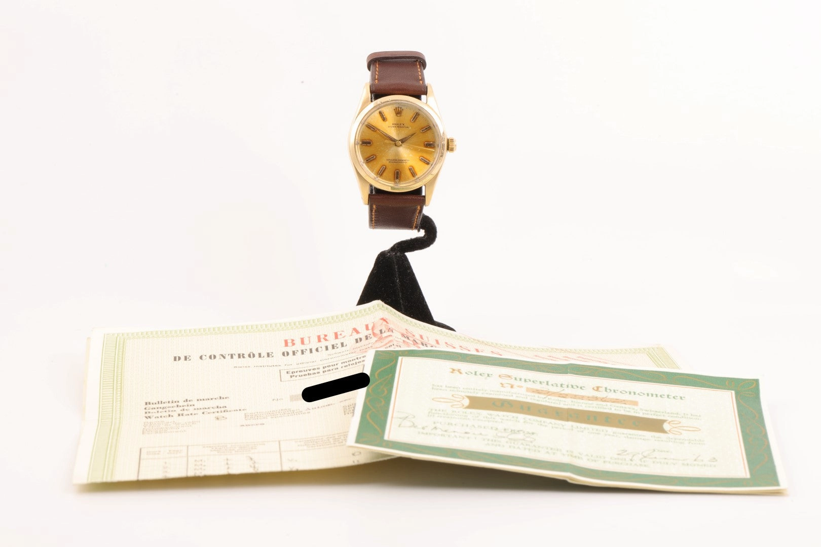 Rolex Oyster Perpetual 1014 Stainless Steel & Gold Capped 34mm Men's Watch