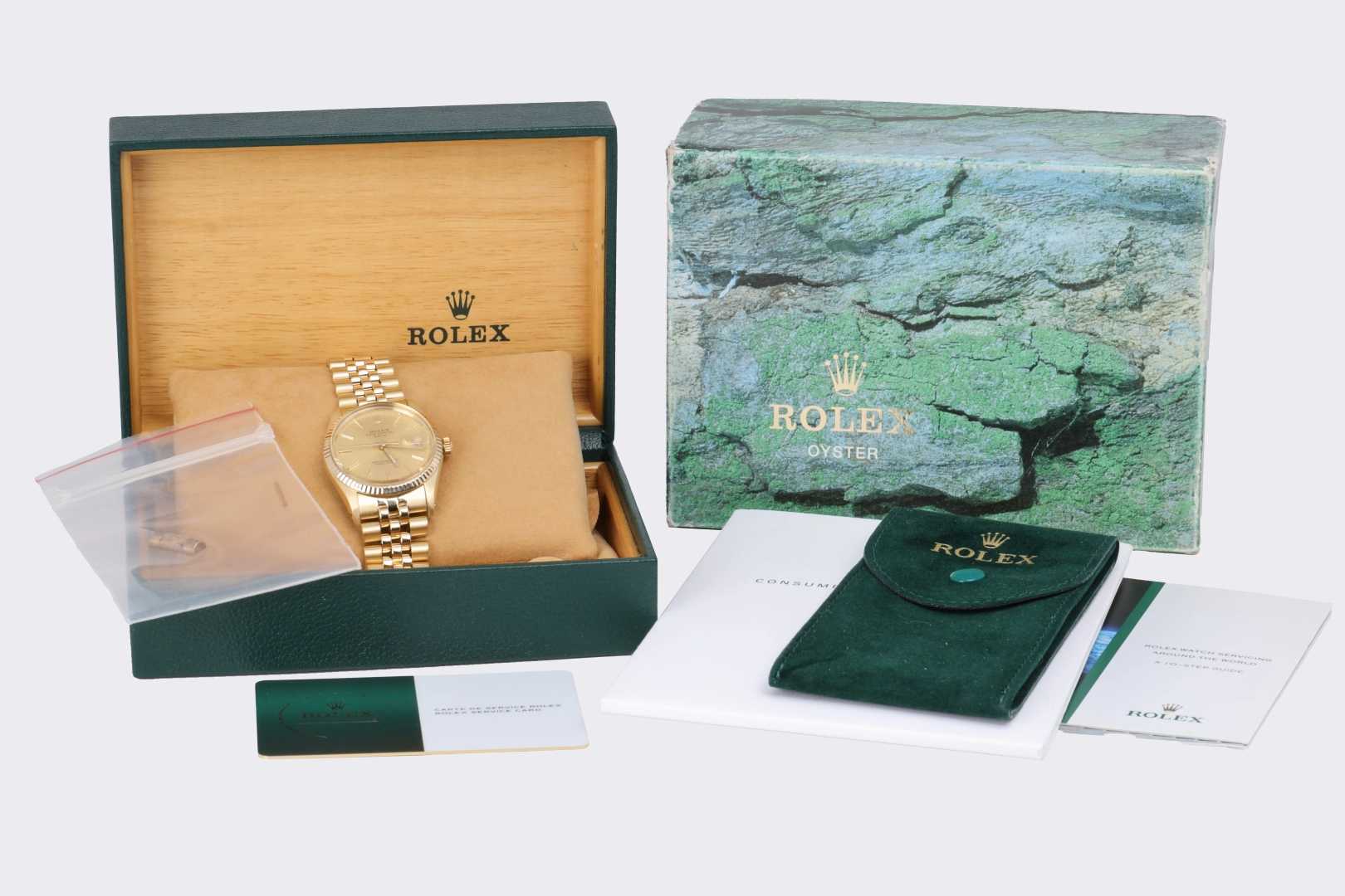 Rolex Oyster Perpetual 15037 14k Yellow Gold 34mm Watch (1981)