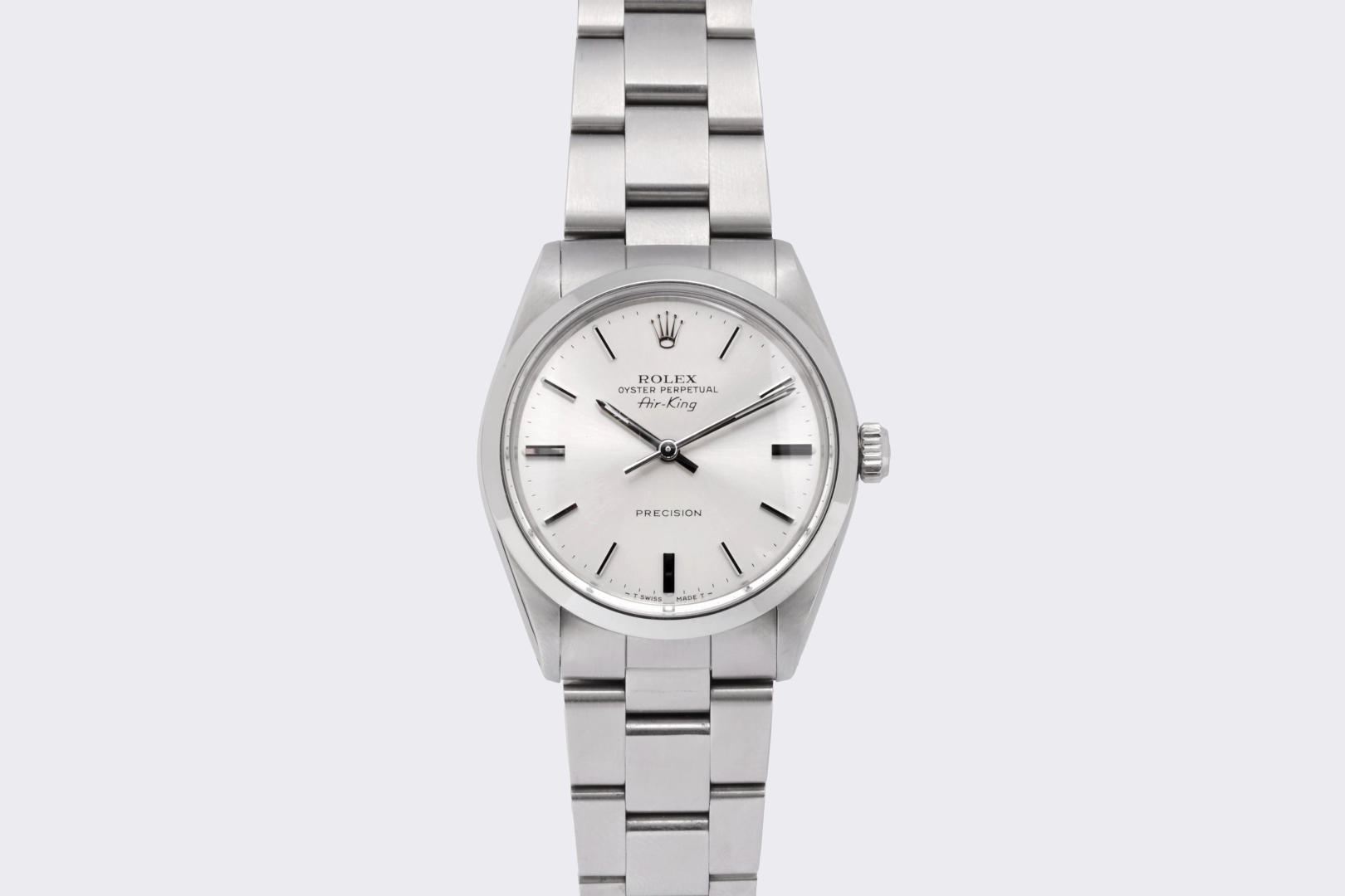 Rolex Oyster Perpetual Airking 5500 Stainless Steel 34mm Watch (1989)