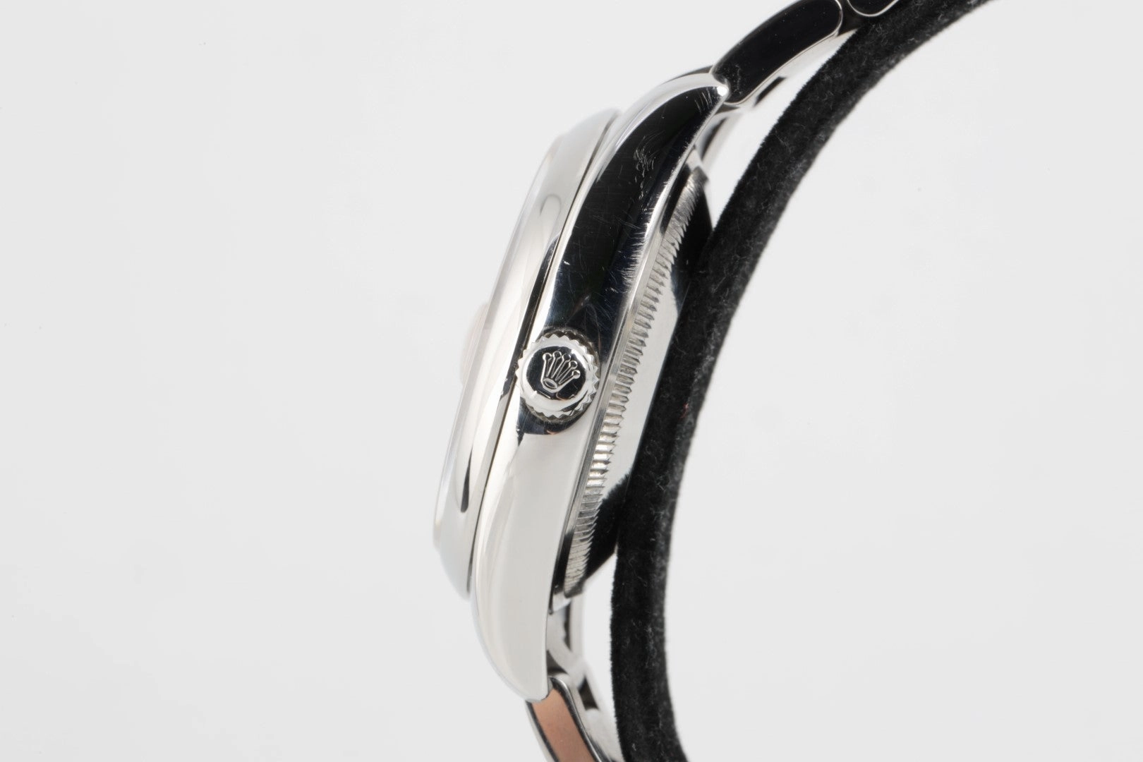 Rolex Oyster Perpetual Date 115200 Stainless Steel "Salmon" Dial 34mm Watch