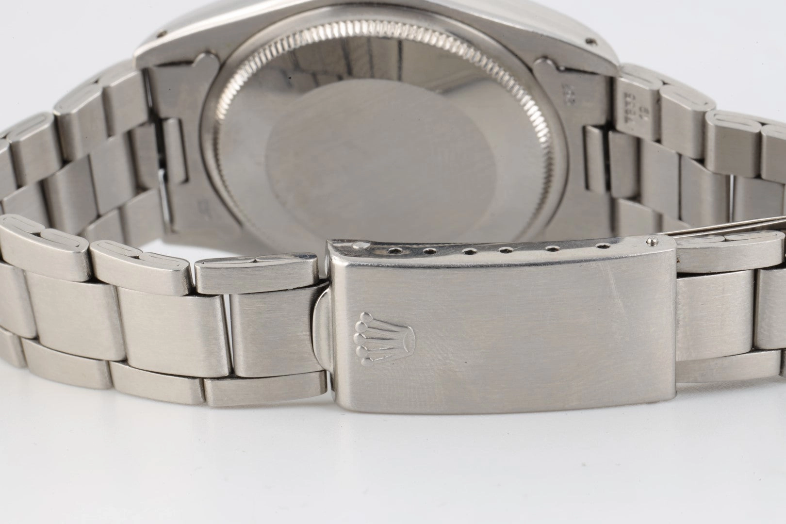 Rolex Oyster Perpetual Date 1500 34mm Men's Watch Rare Mosaic Dial 1971
