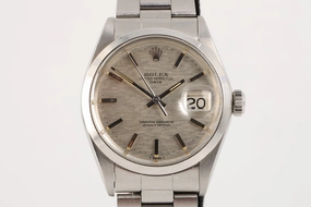 Rolex Oyster Perpetual Date 1500 34mm Men's Watch Rare Mosaic Dial 1971