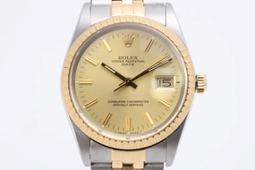 Rolex Oyster Perpetual Date 15053 Stainless Steel & 18k Yellow Gold (1988)