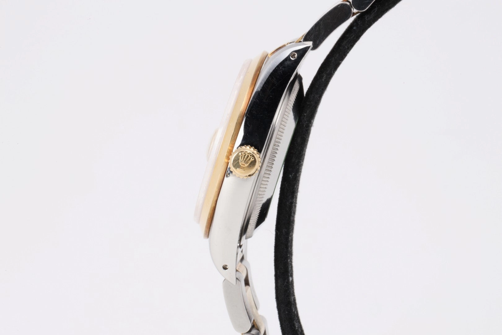 Rolex Oyster Perpetual Date 15203 Steel & 18k Yellow Gold 34mm Watch UNPOLISHED