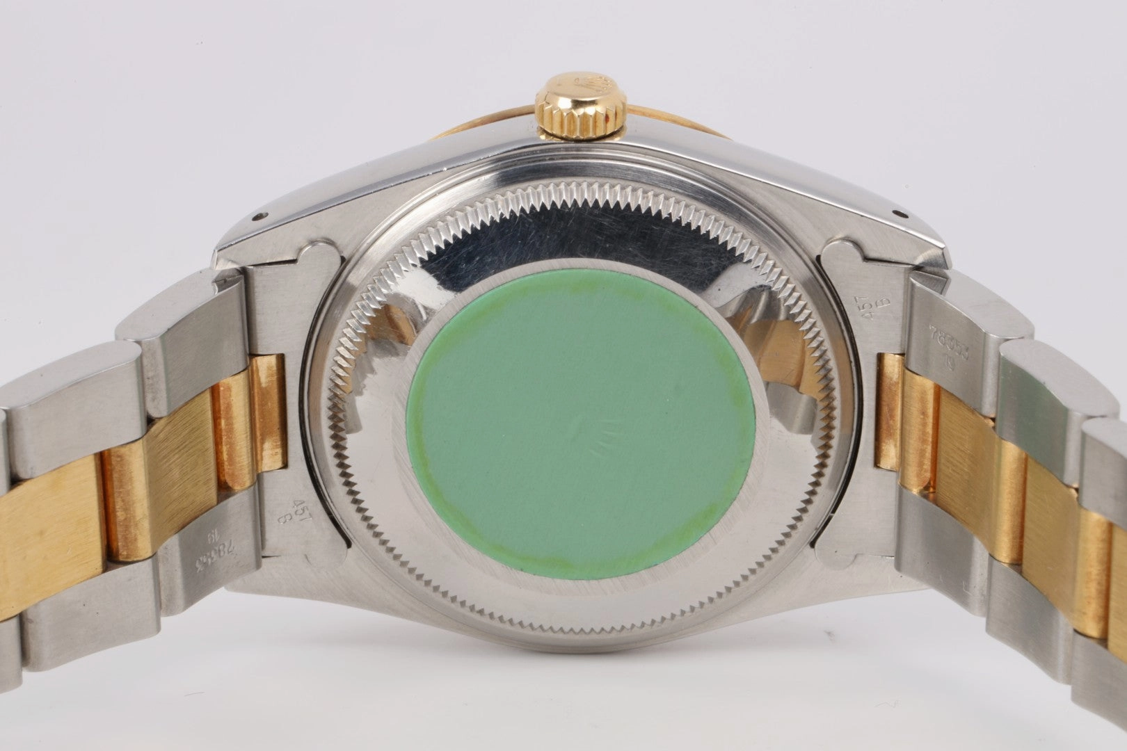 Rolex Oyster Perpetual Date 15203 Steel & 18k Yellow Gold 34mm Watch UNPOLISHED