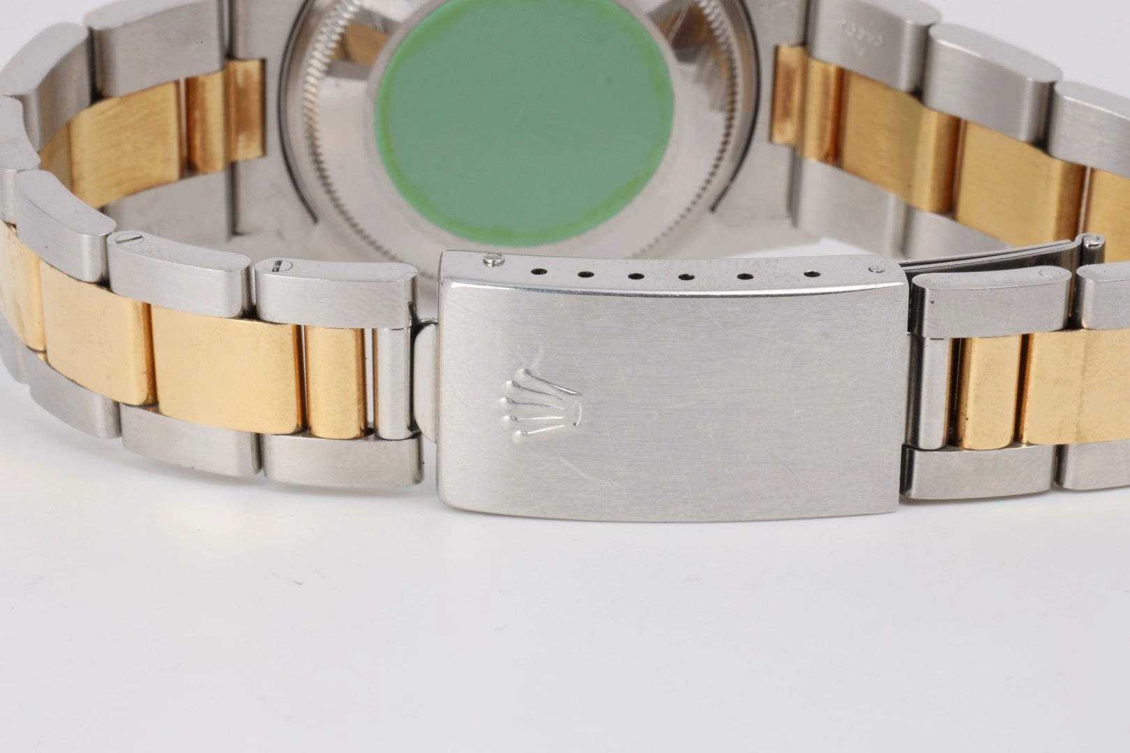 Rolex Oyster Perpetual Date 15203 Steel & 18k Yellow Gold 34mm Watch UNPOLISHED