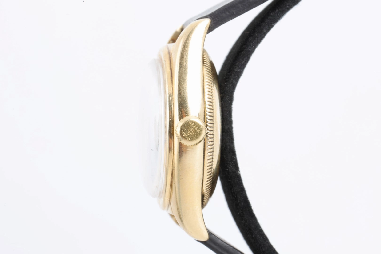 Rolex Oyster Perpetual "Bubble Back" 5015 14K Yellow Gold 32mm Men's Watch