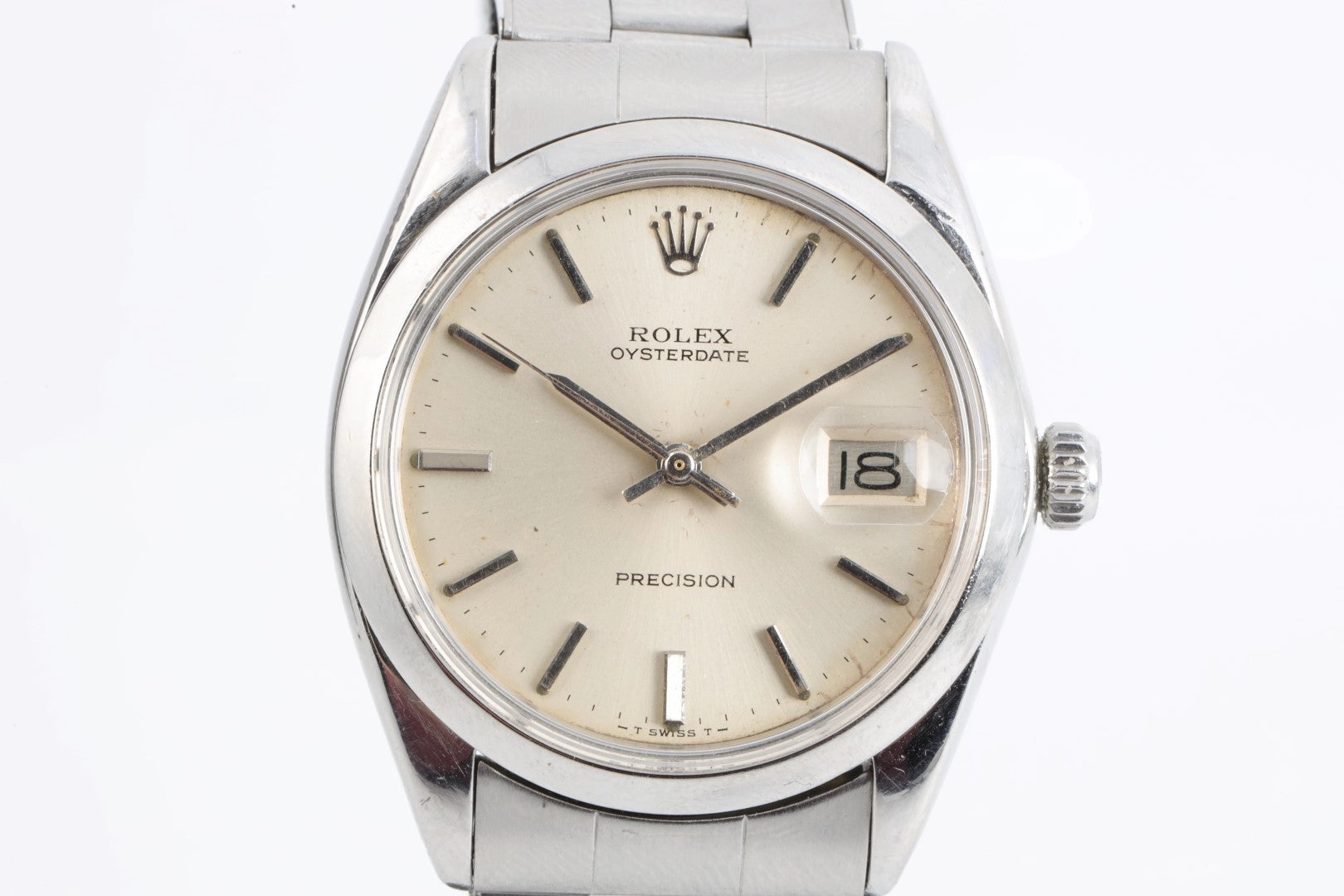 Rolex Oysterdate 6694 Stainless Steel 34mm Men's Watch 1969