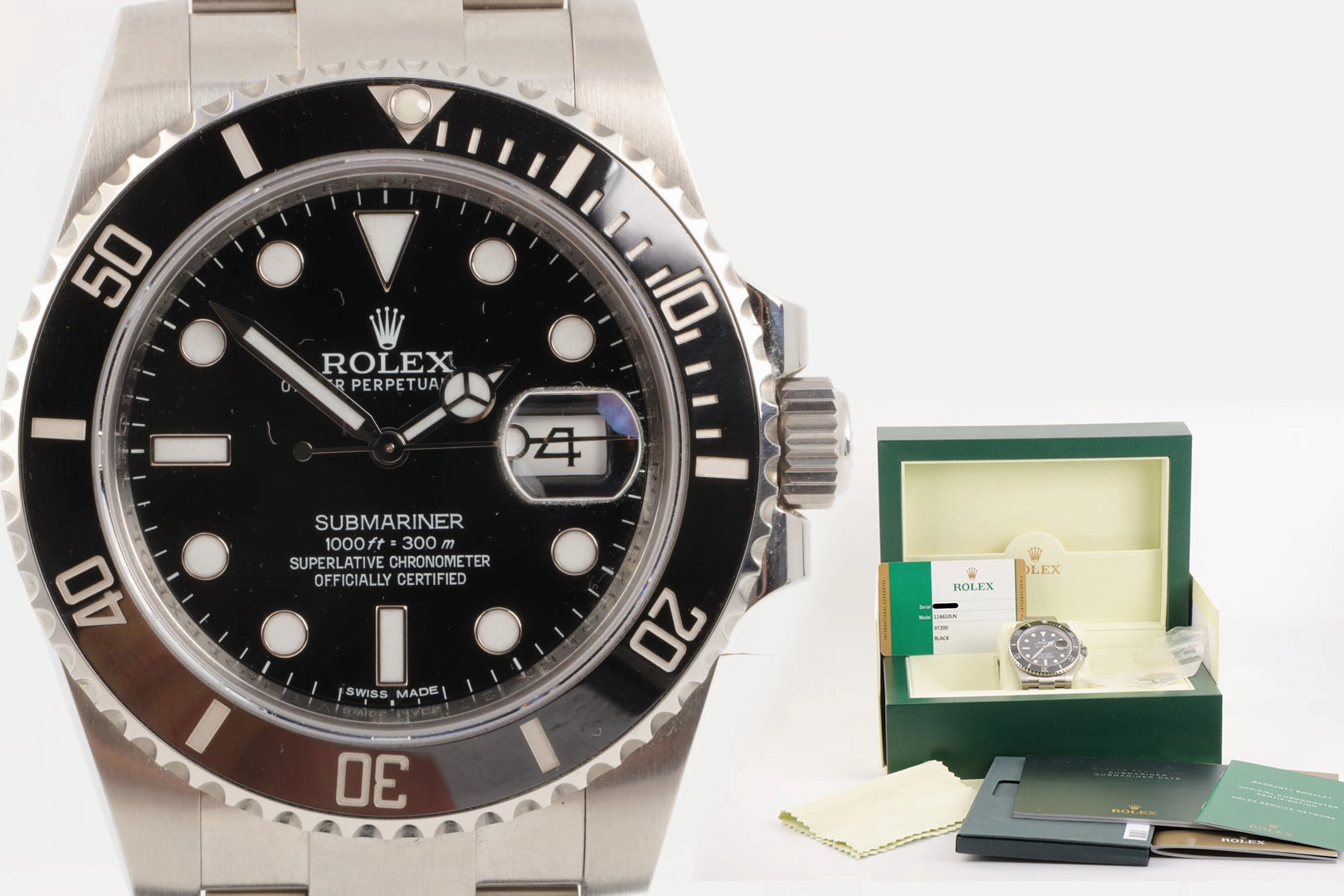 Rolex Submariner 116610LN 40mm Men's Watch (2014) Box & Papers