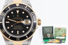 Rolex Submariner 16613 Stainless Steel & 18K Gold "Spider" Dial 40mm Watch